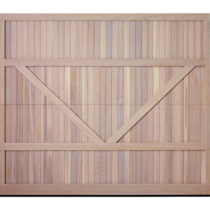 cedar wood overlay garage door