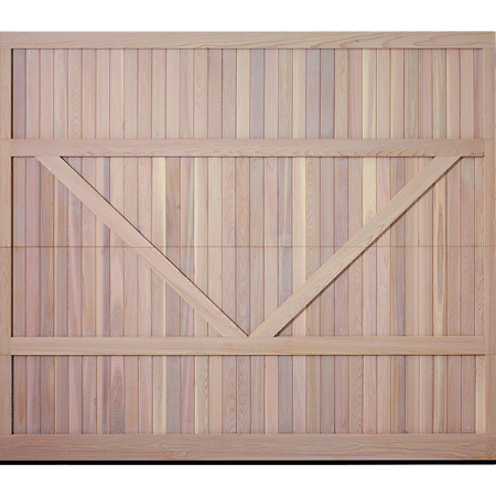 cedar wood overlay garage door
