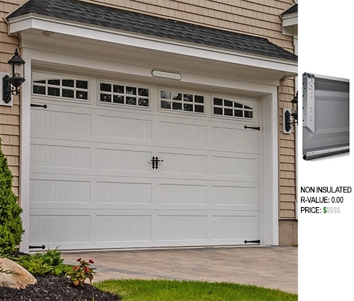 carriage house non insulated garage door