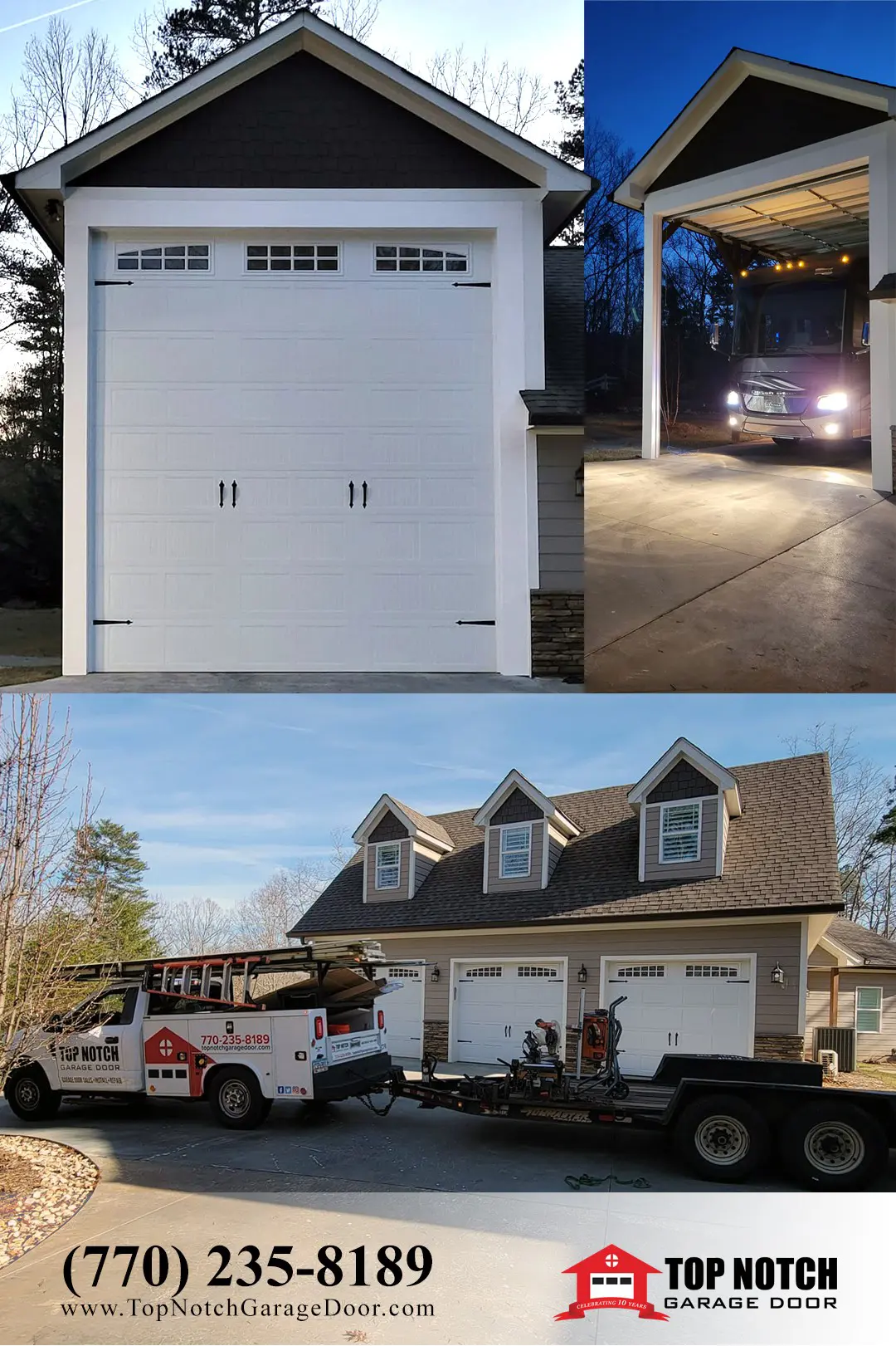 custom size carriage house garage doors