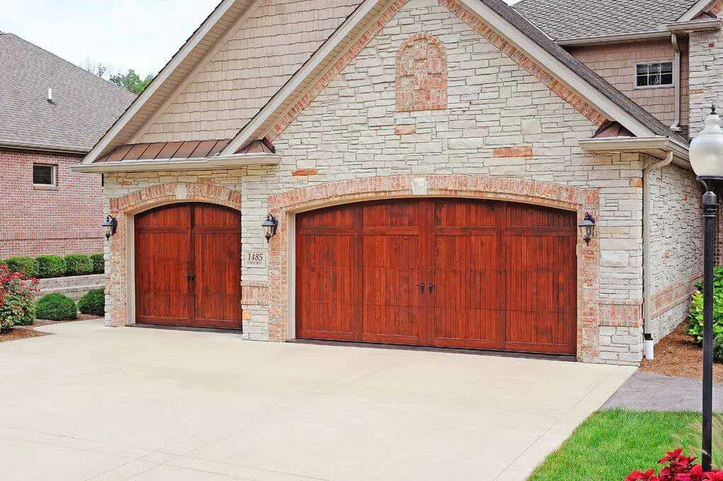polystyrene insulated wood garage door