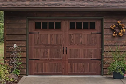 wood tone garage door