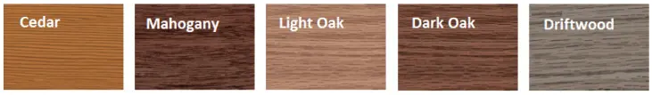wood tone garage door color options