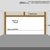 how to measure for new garage door installation opener install