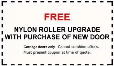 free nylon roller upgrade carriage garage door