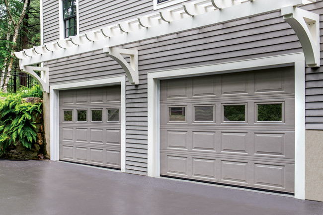 single car garage doors with windows 